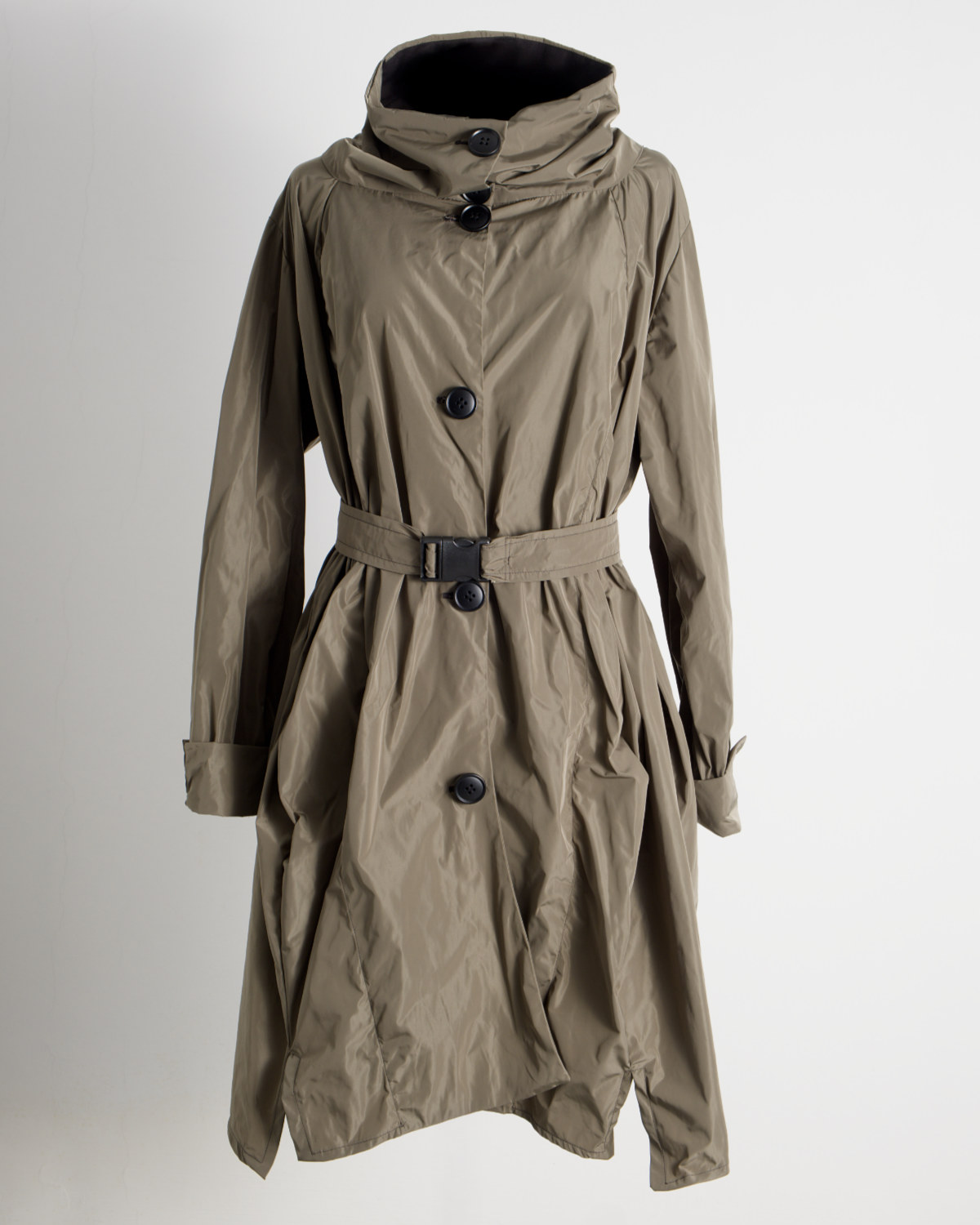 dark olive green trench coat